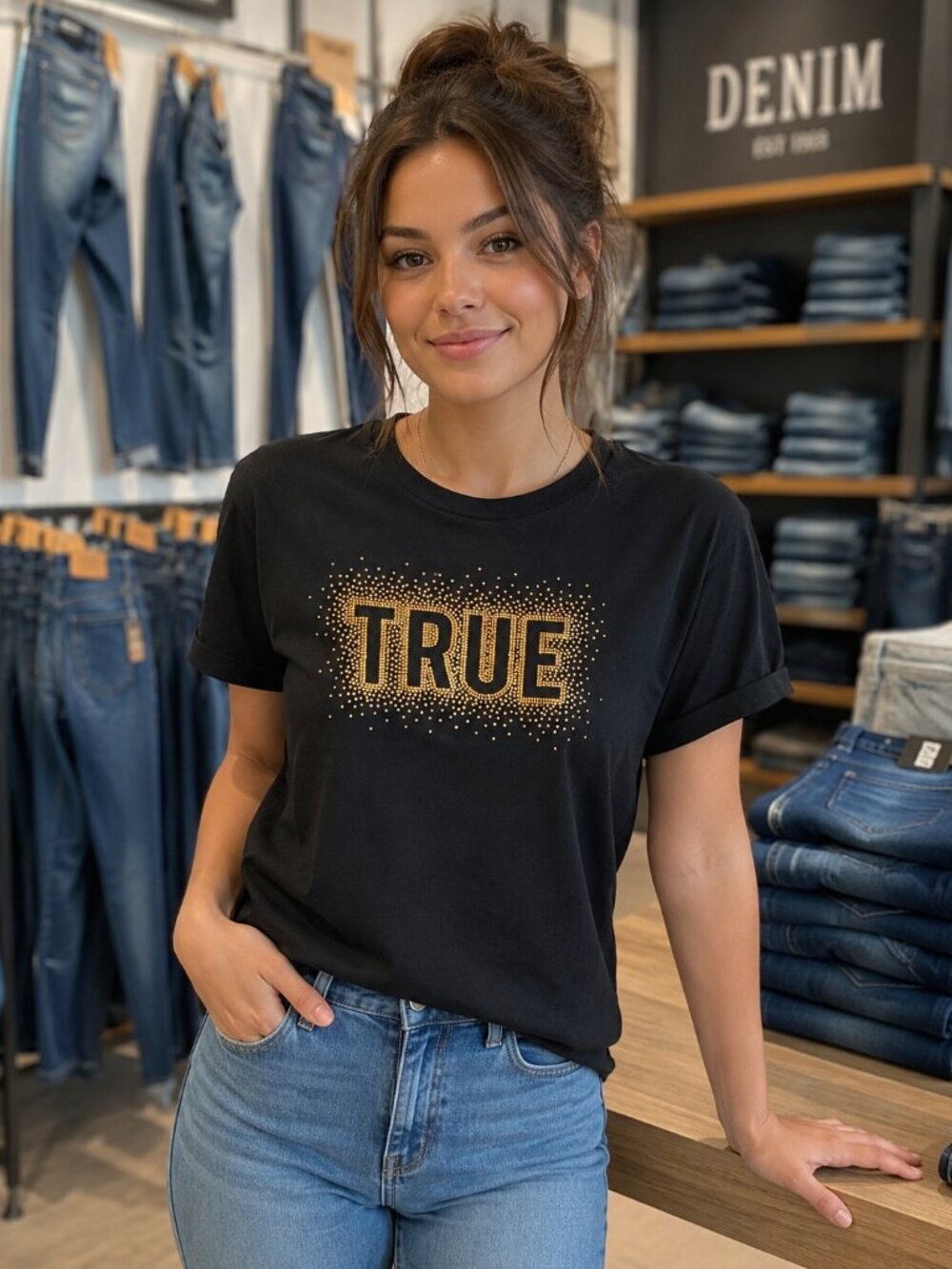 Ladies True Religion TShirt (medium)